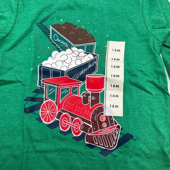 Cat & Jack x 7 Toddler Boys Long Sleeve T-Shirts Holiday Christmas Train 18M - Picture 7 of 10
